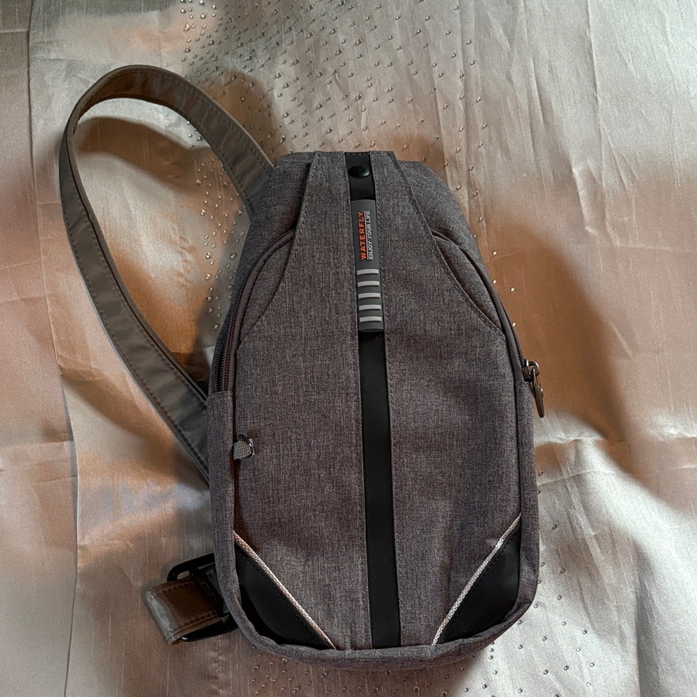 Waterfly Gray Crossbody Bag